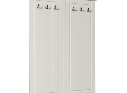 Country house style Clothes stand Wall Coat rack Wood Wardrobe Hanger White new